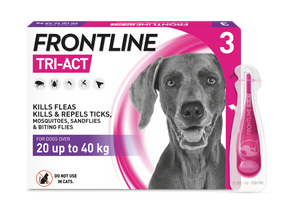 Load image into Gallery viewer, FRONTLINE Tri-Act Flea &amp; Tick Treatment for Dogs
