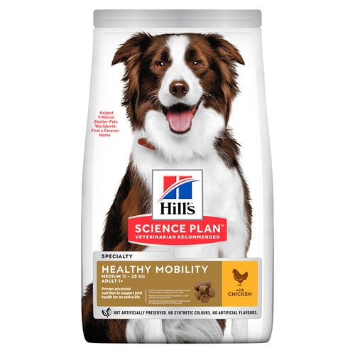 Hill's Science  Plan Adult Healthy Mobility Medium Dry Dog Food Chicken 14kg