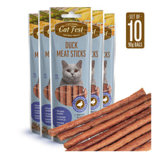 Load image into Gallery viewer, Pet Fest Cat Fest Meat Sticks Treats For Cat Beef/Lamb/Duck/Chicken Single/10 Pack
