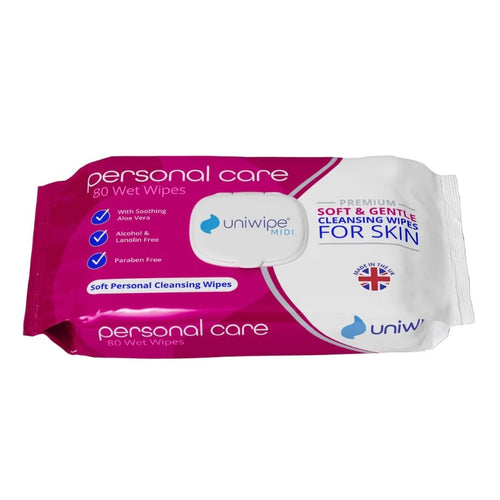 Uniwipe Personal Care Soft & Gentle Cleansing Wipes For Skin