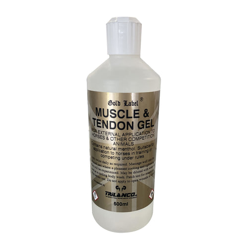 Gold Label Muscle And Tendon Gel For Horses - 500ml