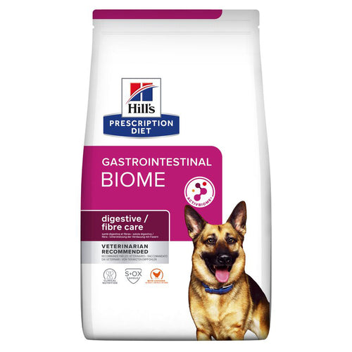 Hill’s Prescription Diet Gastrointestinal Biome Dry Dog Food with Chicken 10kg Bag