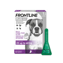 Load image into Gallery viewer, Frontline Plus Flea &amp; Tick Treatment For Cats &amp; Dogs
