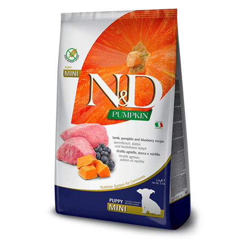 N&D Pumpkin Puppy Lamb/Blueberry Mini 2.5kg