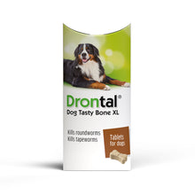 Load image into Gallery viewer, Drontal Tasty Bone XL Wormer Tablets - Large Dogs - Over 35kg - All Pack Sizes
