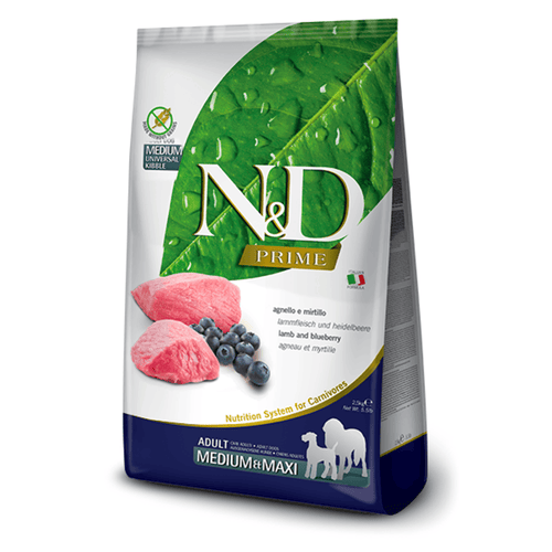 N&D Prime Dog Lamb/Blueberry Medium/Maxi 2.5kg