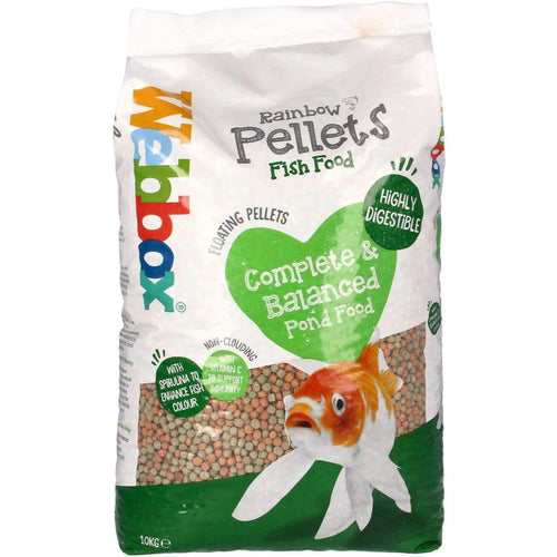 Webbox Rainbow Mixed Pond Pellets 10kg 