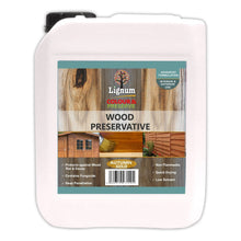 Load image into Gallery viewer, Lignum Wood Preserver Colour &amp; Preserve 3 Colours 1ltr &amp; 5ltr	
