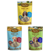 Load image into Gallery viewer, Pet Fest Dog Fest Treats Rabbit Ears 3 Flavours Single/10 Pack
