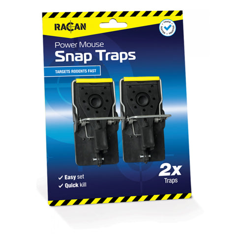 Lodi Racan Plastic Mouse Snap Traps 2 Pack