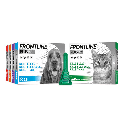 Frontline Plus Flea & Tick Treatment For Cats & Dogs