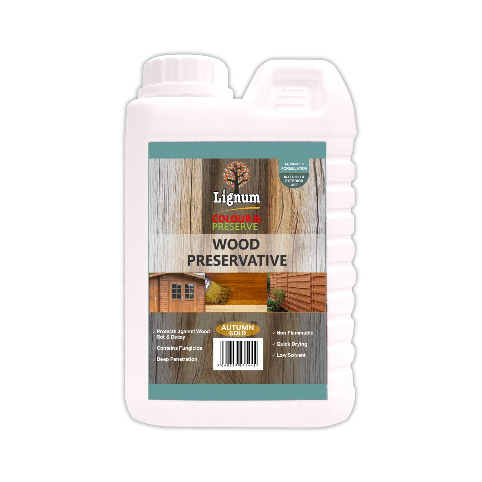 Lignum Wood Preserver Colour & Preserve 3 Colours 1ltr & 5ltr	