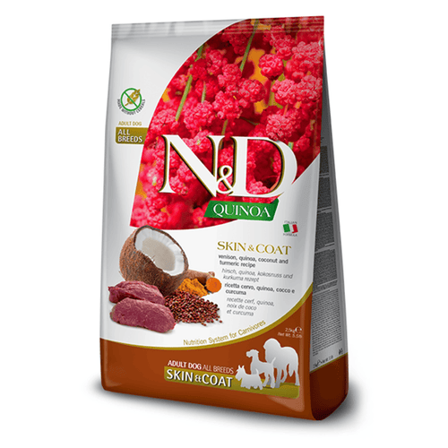 N&D Quinoa Dog Skin & Coat Venison/Coconut Medium/Maxi 7kg