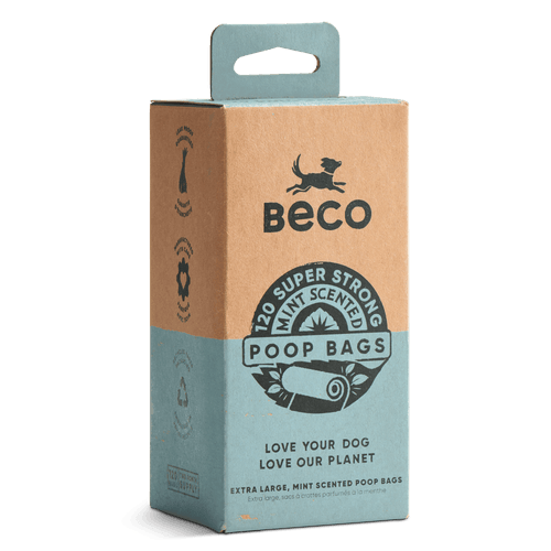 Beco Large Dog Poop Bags Mint Scented 60/120/270 Pack	