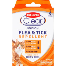 Load image into Gallery viewer, Bob Martin Clear Pesticide Free Spot On For Cats Flea &amp; Tick Repellent
