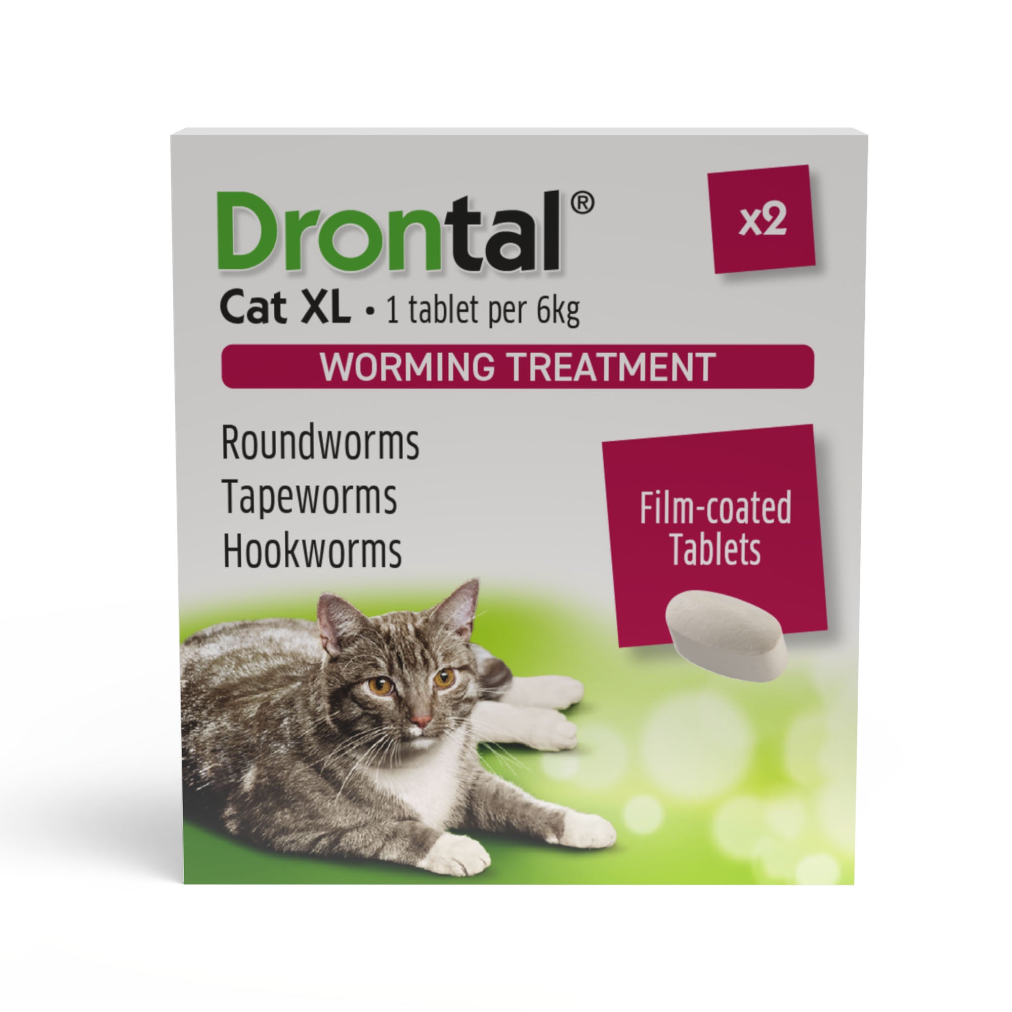 Drontal Wormer Tablets for Large Cats - 6kg And Over - All Pack Sizes