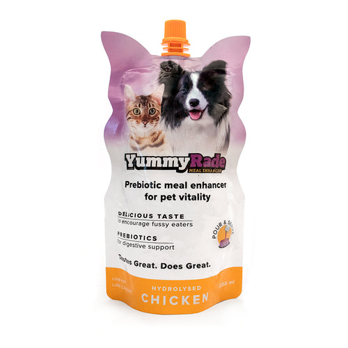 YummyRade Prebiotic Meal Enhancer For Dogs & Cats 250ml Chicken Flavour