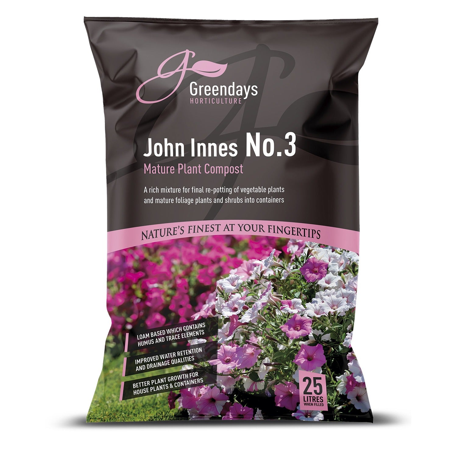 Evergreen John Innes No.3 Mature Plant Compost 25 Litre