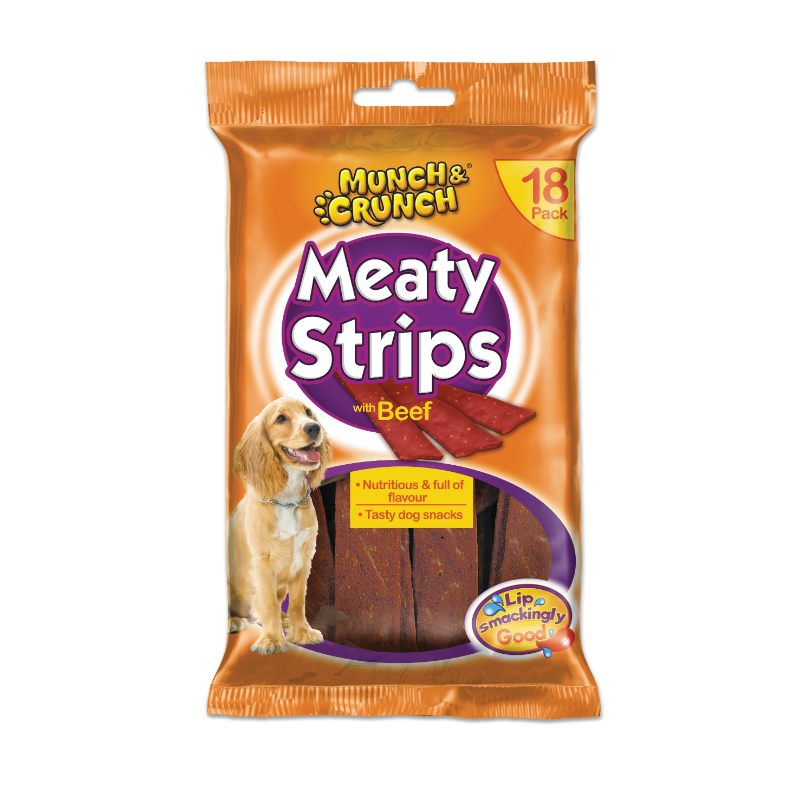 Munch & Crunch Meaty Strips Various Flavours & Pack Sizes