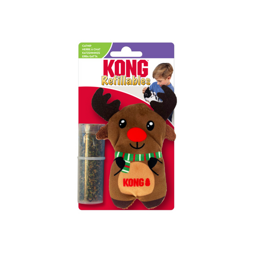 KONG Holiday Cat Refillables Reindeer