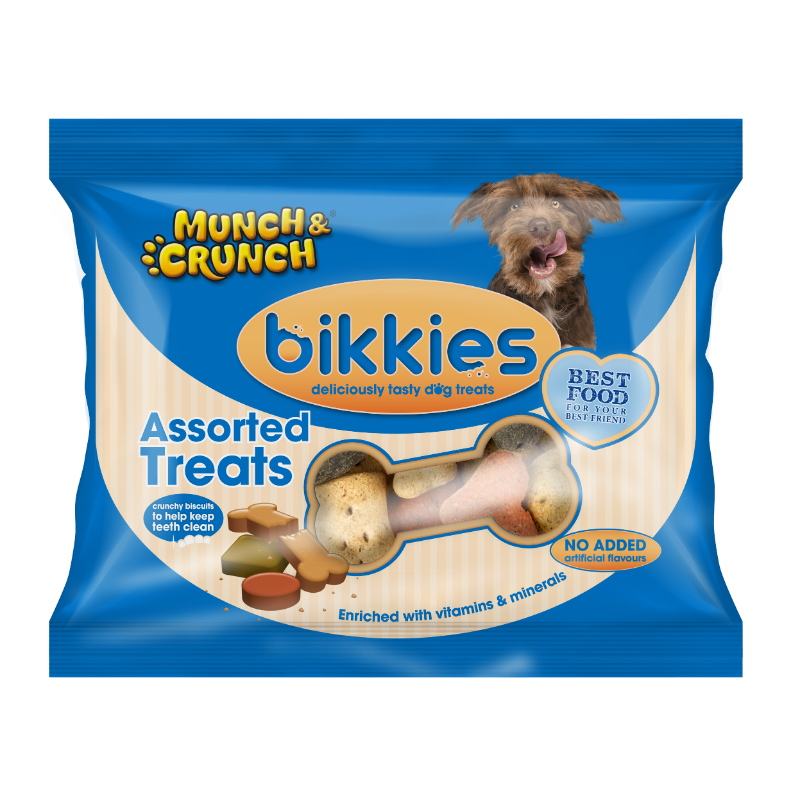 Munch & Crunch Bikkies Dog Treats - Bites, Gravy Bones, Meaty Rolls