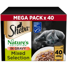 Load image into Gallery viewer, Sheba Natures Collection Cat Pouch Poultry or Mixed 40 Packs of 85g
