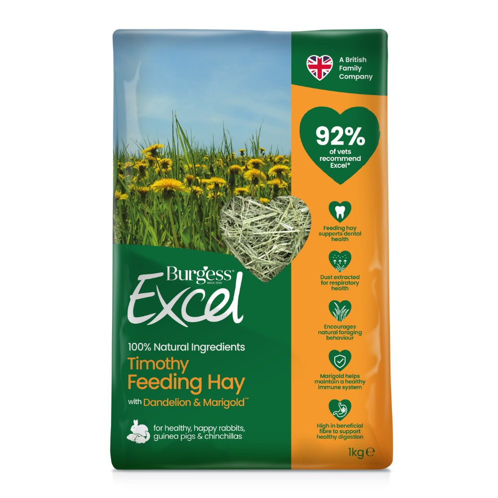 Burgess Excel Feeding Hay With Dandelion & Marigold 1kg