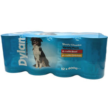 Load image into Gallery viewer, Dylan For Working Dogs Food Variety 12 Pack, Beef, Chicken, Lamb and Rabbit 400g
