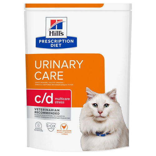 Hill's Prescription Diet c/d Multicare Stress Urinary Care Dry Cat Food with Chicken 8kg Bag