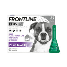 Load image into Gallery viewer, Frontline Plus Flea &amp; Tick Treatment For Cats &amp; Dogs
