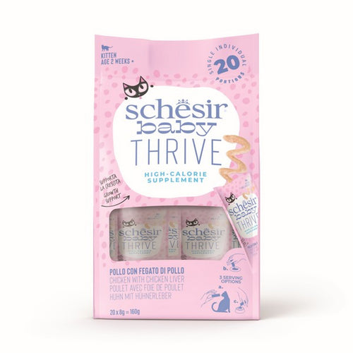 Schesir Baby Thrive Kitten Cat Food Chicken 160g 8 Pack