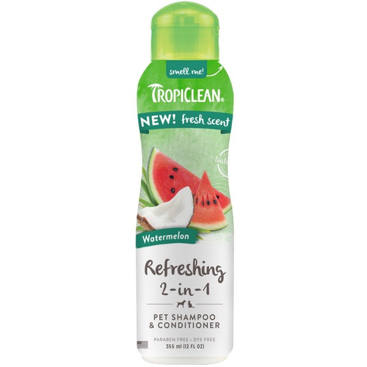 TropiClean Watermelon Refreshing 2in1 Pet Shampoo and Conditioner 355ml