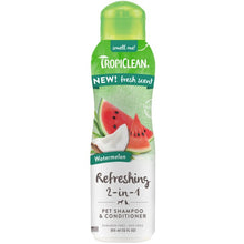 Load image into Gallery viewer, TropiClean Watermelon Refreshing 2in1 Pet Shampoo and Conditioner 355ml
