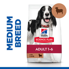 Load image into Gallery viewer, Hill&#39;s Science Plan Adult Medium Dry Dog Food Lamb &amp; Rice Flavour 14kg
