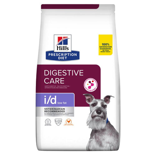 Hill's Prescription Diet i/d Low Fat Digestive Care Dry Dog Food with Chicken 12kg Bag