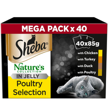 Load image into Gallery viewer, Sheba Natures Collection Cat Pouch Poultry or Mixed 40 Packs of 85g
