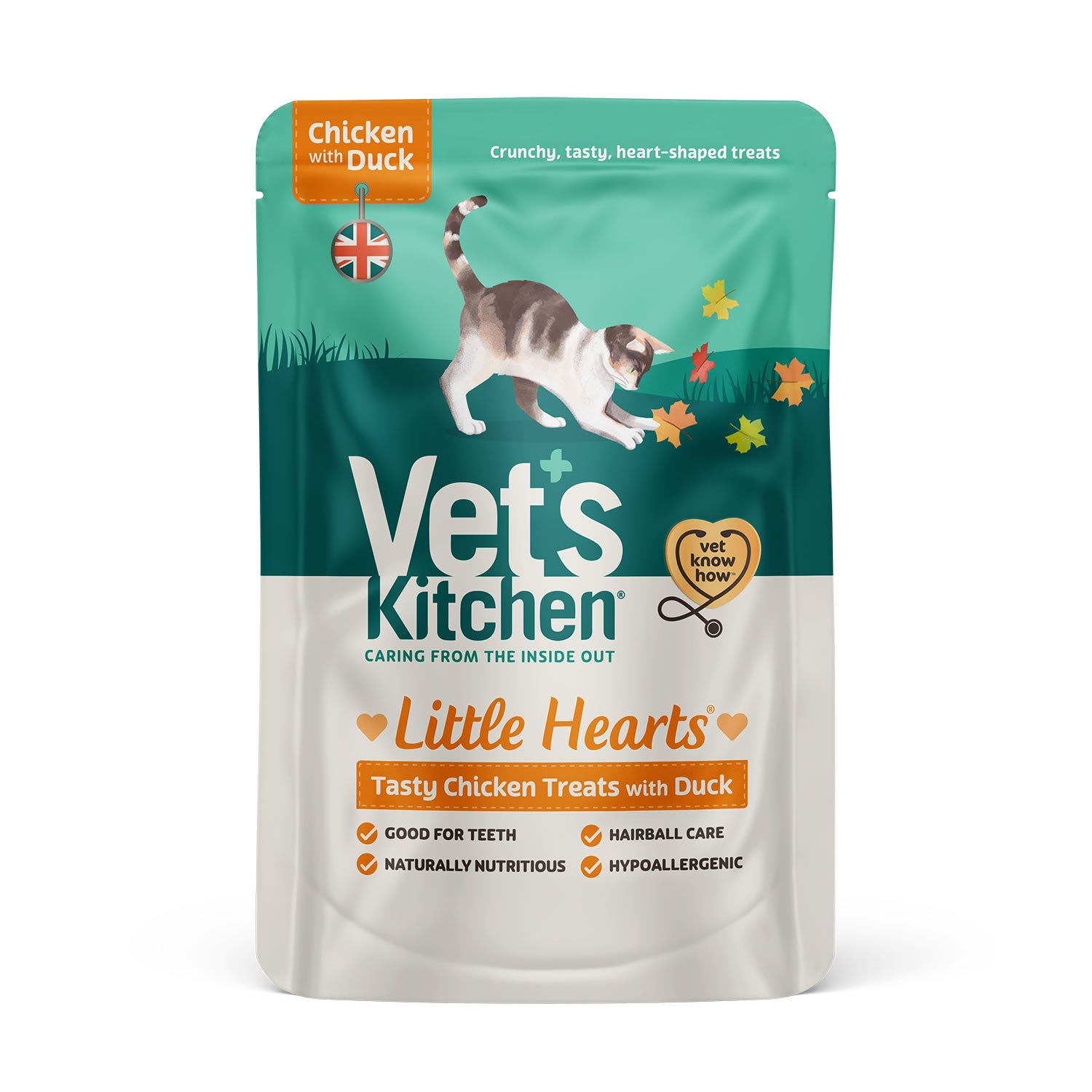 Vet's Kitchen Little Hearts Cat Treats Chicken 60g 
