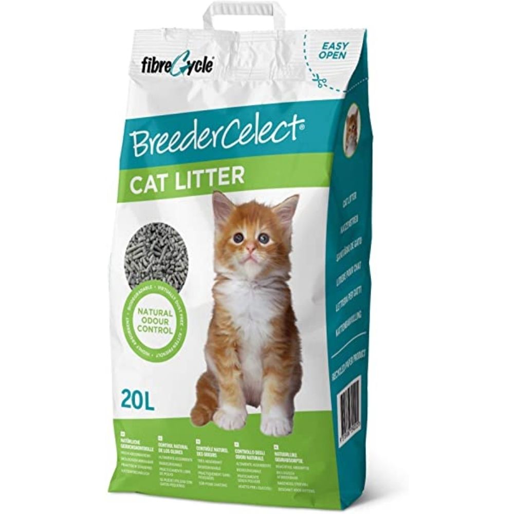 Breeder Celect Absorbent Paper Pellet Cat Kitten Litter