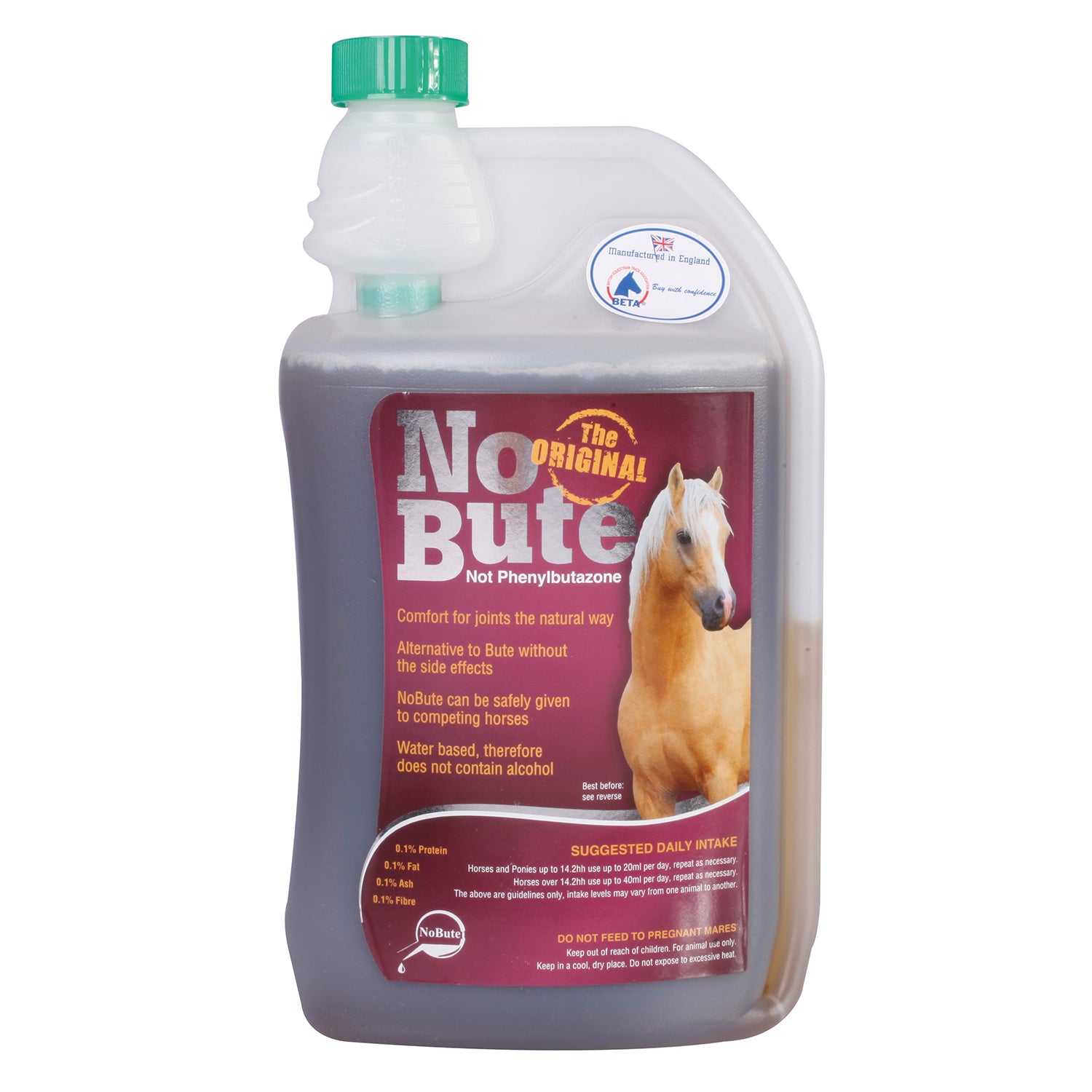 No Bute Liquid Supplement For Horses 1Lt
