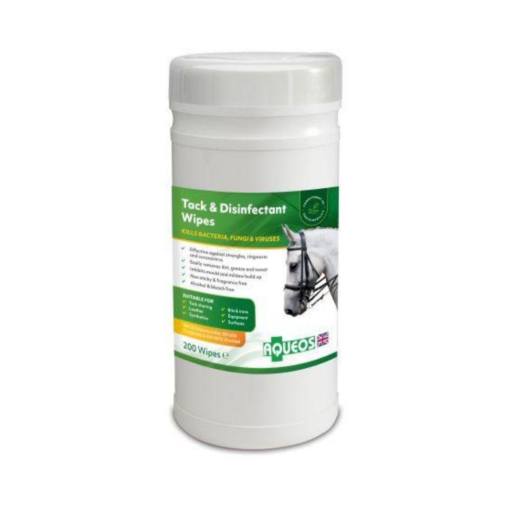 Aqueos Tack Cleaner & Disinfectant Spray Or Wipes - All Variations