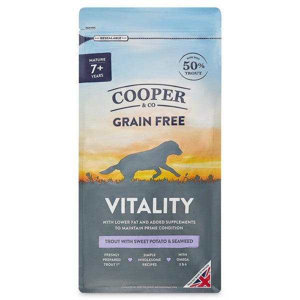 Cooper & Co Vitality Dried Senior Dog Food Trout with Sweet Potato and Seaweed