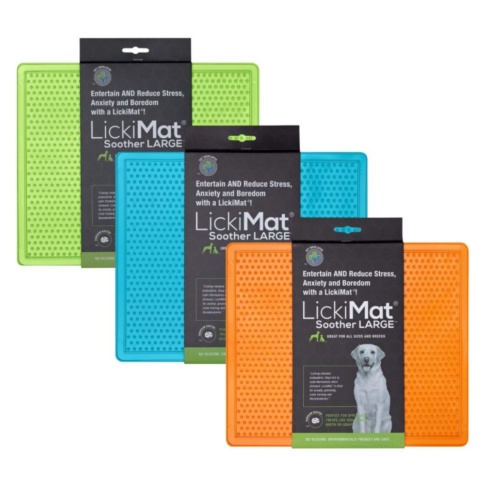 Lickimat Soother XL Interactive Dog Treat Feeding Mat All Colours