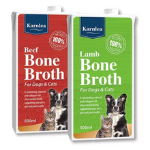 Load image into Gallery viewer, Karnlea Bone Broth Food Supplement Topper for Dogs and Cats 500ml
