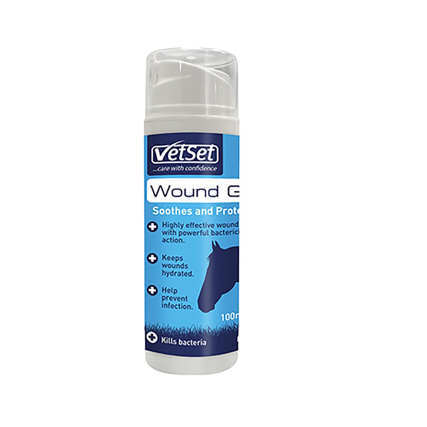 VetSet Wound Healing Gel For Horses 100ml 