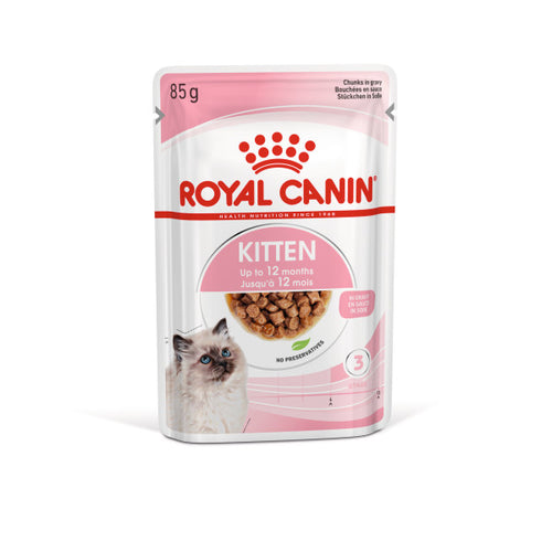 Royal Canin Wet Cat Food Kitten Instinctive Pouch In Gravy 12 x 85g