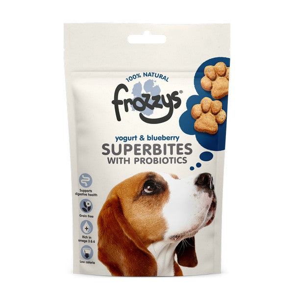 Frozzys Superbites with Probiotics Treats 100g - All Flavours