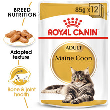 Load image into Gallery viewer, Royal Caninn Maine Coon Adult In Gravy Wet Cat Food 12 x 85g
